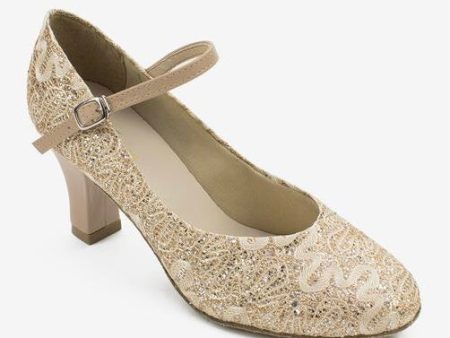 So Danca - Rosalina 2.5” Heel Ballroom Shoe - Adult (BL166) - Sparkle Gold Online now