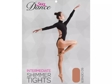 Silky Dance - Shimmer Footed Tight - Child Adult - Toast Discount