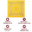 Rothco Trainmen Paisley Bandana – Extra-Large - 27” X 27  Yellow 4349 YEL Online