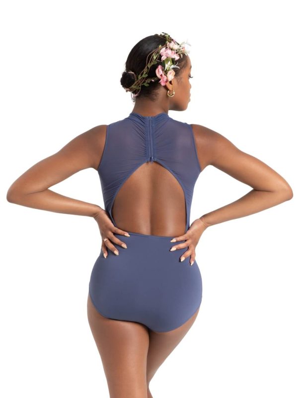 *Capezio - Wildflower Hyacinth High Neck Leotard - Child Adult (12087C 12087W) - Crown Blue on Sale