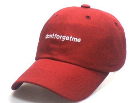 Don t Forget Me Big Size Ball Cap Red P00000JG RED Discount