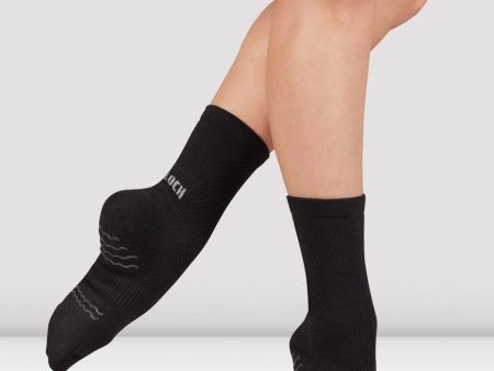 Bloch - Blochsox Crew Length Dance Socks (A1200) - Black For Cheap