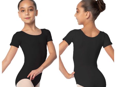 So Danca - Maggie Cap Sleeve Leotard - Child Adult (SL26 SL25) - Black Hot on Sale