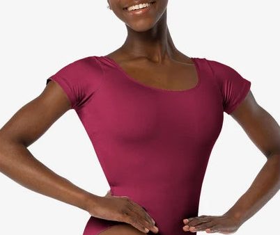 So Danca - Margaret Cap Sleeve Leotard - Child Adult (SL26 SL25) - Burgundy For Sale