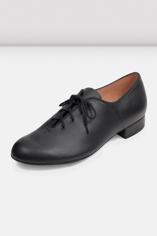 Bloch - Mens Leather Jazz Oxford Character Shoes - Mens (S0300MS) - Black Fashion