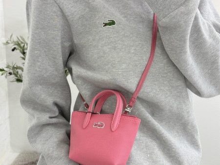 Lacoste Women s L.12.12 Detachable Shoulder Strap Shopping Bag Reseda NF4096PO L39 on Sale