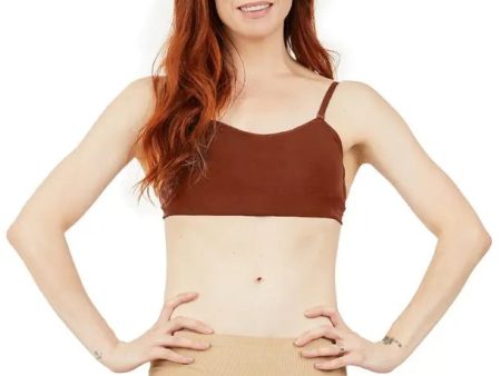 Capezio - Seamless Clear Back Sweetheart Bandeau Bra - Adult (3776W) - Mocha Sale