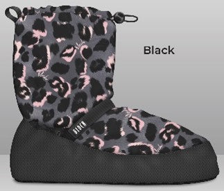 Bloch - Printed Warm Up Booties (IM009BP) - Black (GSO) Supply