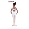 So Danca - Round Neck Mesh Panel Leotard - Child (L-1729ME) - White Online Sale