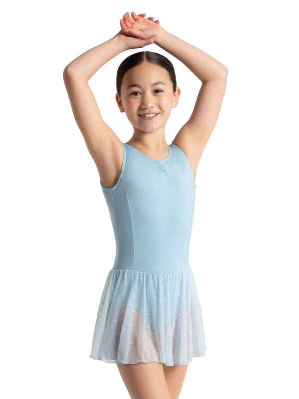 Capezio - Spot On Kids Tank Dress - Child (12009C) - Light Blue Online Sale