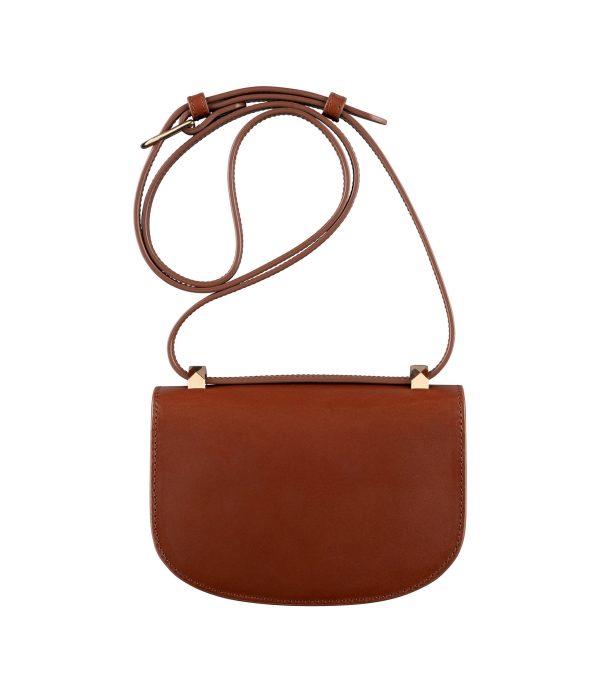 A.P.C. Women s Sac Geneve Mini On Strap Crossbody Bag Eai Brandy F61415-PXAWV Online Sale