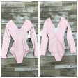 So Danca - Ruth Long Sleeve Leotard with Pinch Front and Low Back - Child (SL118) - Light Pink (GSO) Fashion