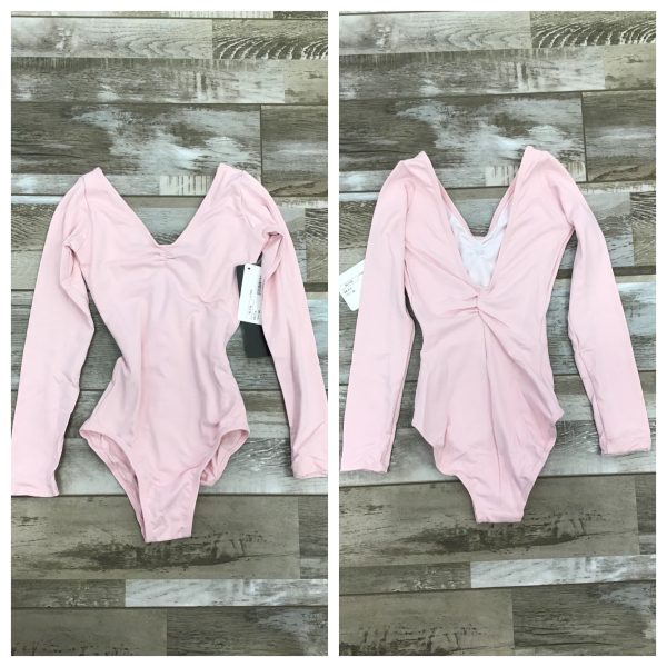 So Danca - Ruth Long Sleeve Leotard with Pinch Front and Low Back - Child (SL118) - Light Pink (GSO) Fashion