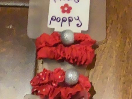 Pink Poppy - Polka Dot and Solid Hair Scrunchies - Red Online