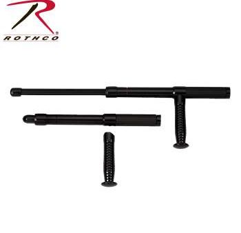 Rothco 21  Expandable Aluminum Baton W  Side Handle Black 10034 For Cheap