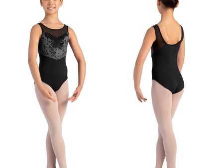 *Bloch - Velvet Tank Leotard - Child (CL1027) - Black (GSO) Fashion