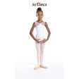 So Danca - Round Neck Mesh Panel Leotard - Child (L-1729ME) - White Online Sale