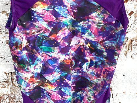 Motionwear - Printed Tank Leotard - Adult (1426-888) - Purple Mix - FINAL SALE (GSO) Fashion