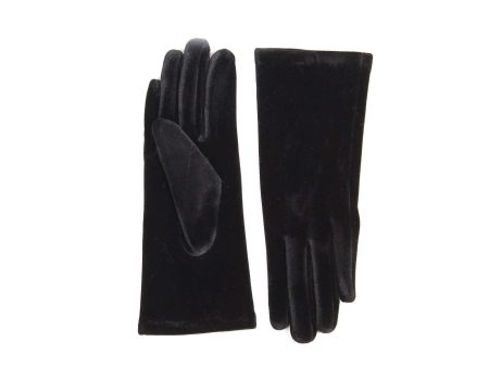 Zehu Black Velvet Gloves Women girls Style: 2654 Discount