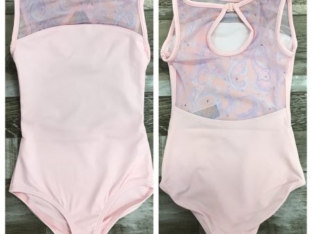 *Mirella - Mesh Keyhole Tank Leotard - Child (M486C) - Pink Fashion