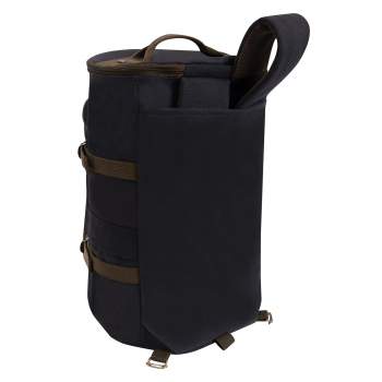 Rothco Convertible Canvas Duffle Backpack 19  Black Brown 2516 Online now