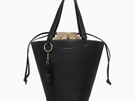 See by Chloé Cecilya Tote Bucket Bag Black CHS21SSB06912 001 Online now