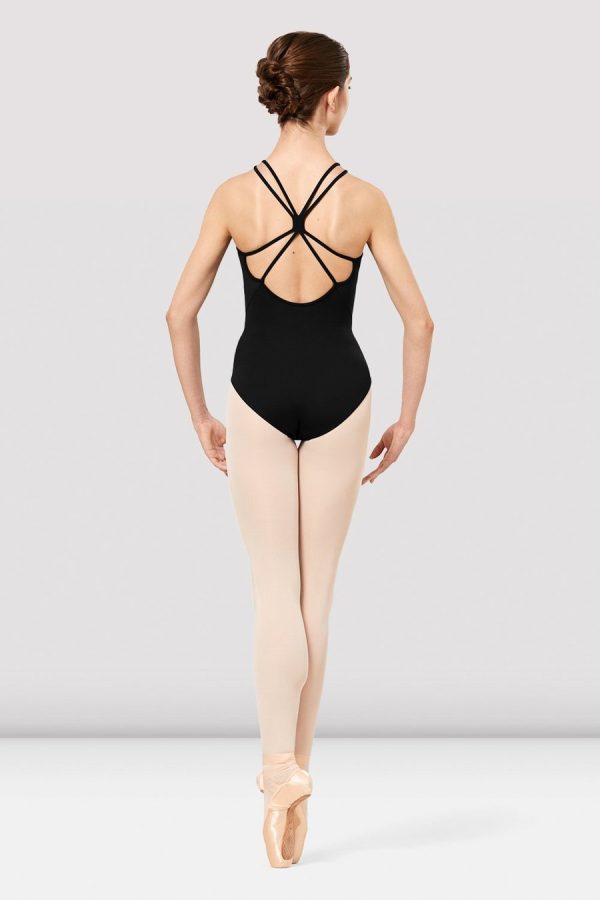 *Bloch - Tween Sora Mesh Cross Back Embroidered Leotard - Tween (TWL2327) - Black (GSO) Online now