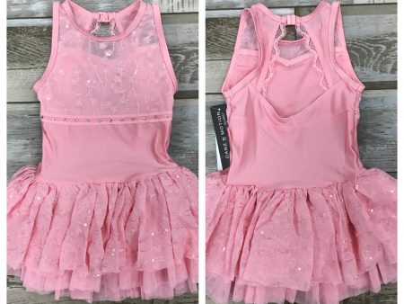 *Danz N Motion - Bella Dress With Sequin - Child (22202C) - Pop Pink Cheap