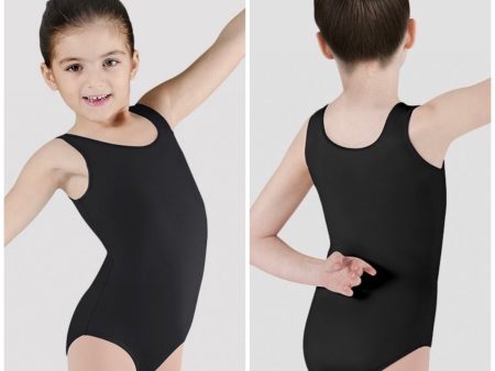 Bloch - Dynamic Tank Leotard - Child (CL5605) - Black Online now