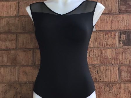 Ballet Rosa -Crystale V-Front Full Back Leotard - Adult (1115MFA) - Noir Hot on Sale