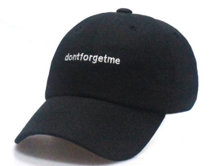 Dont Forget Me Big Size Ball Cap Black P00000JF BLK Hot on Sale