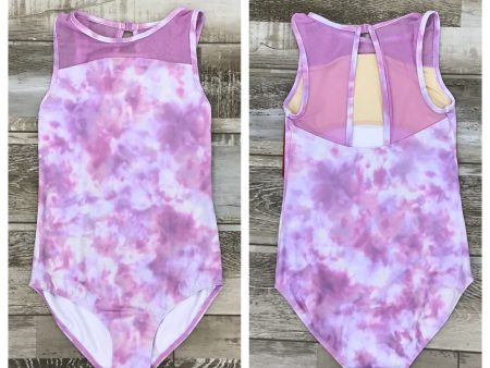 Mirella - High Neck Watercolor Tank Leotard - Adult (M3102LM) - Violet Frost Fashion