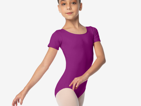 So Danca - Maggie Cap Sleeve Leotard - Child Adult (YSL26 YSL25) - Raspberry For Sale