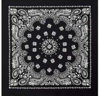 Rothco Trainmen Paisley Bandana – Extra-Large - 27” X 27  Black 4349 BLK For Discount