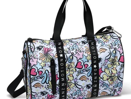 Danz N Motion - Stars and Flowers Duffel (B23503) - Multi Colored (GSO) Online Hot Sale