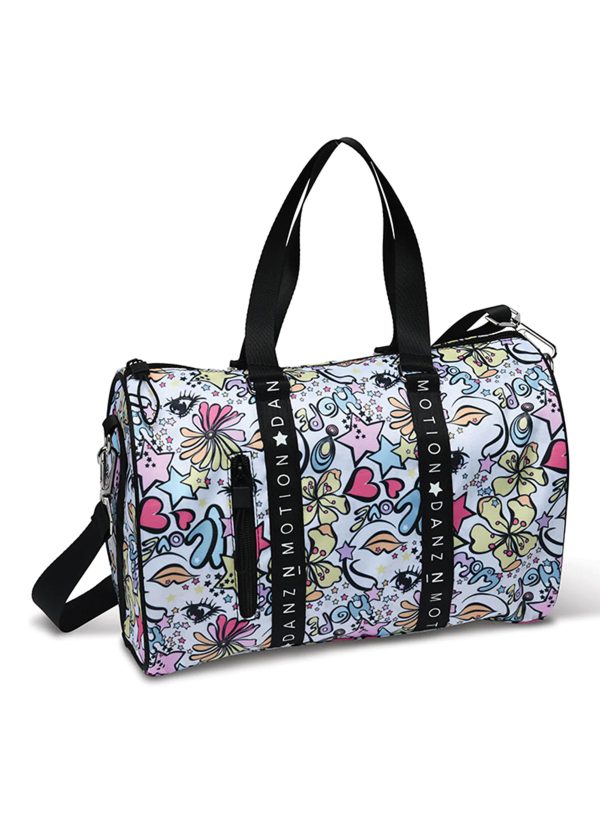 Danz N Motion - Stars and Flowers Duffel (B23503) - Multi Colored (GSO) Online Hot Sale