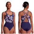 *Mirella - Double Strap Print Camisole Leotard - Child Adult (M2174TM M2174LM) - Aubergine Final Sale Online now