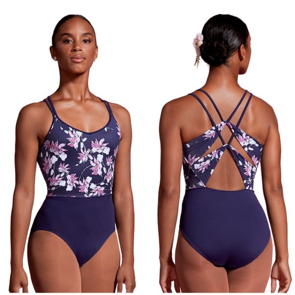 *Mirella - Double Strap Print Camisole Leotard - Child Adult (M2174TM M2174LM) - Aubergine Final Sale Online now