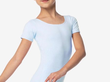 So Danca - Maggie Cap Sleeve Leotard - Child (SL26) - Light Blue Online Hot Sale