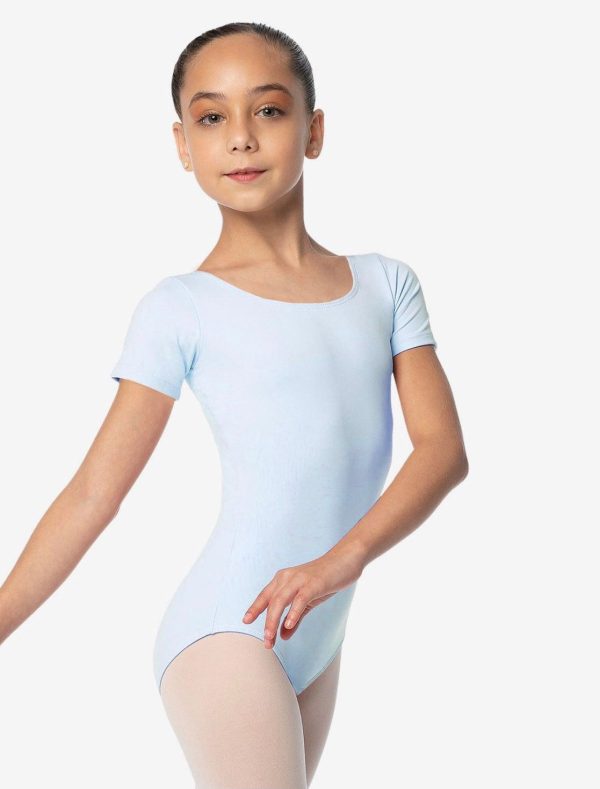 So Danca - Maggie Cap Sleeve Leotard - Child (SL26) - Light Blue Online Hot Sale