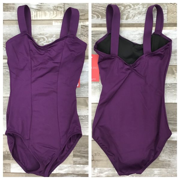 Capezio - Tactel Wide Strap Camisole Leotard - Adult (SE1012W) - Aubergine Hot on Sale