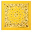 Rothco Trainmen Paisley Bandana – Extra-Large - 27” X 27  Yellow 4349 YEL Online