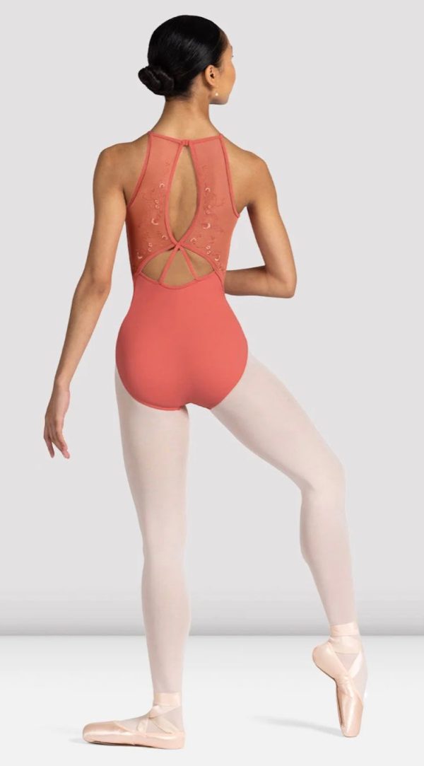 Bloch - Cassia Floral Halterneck Leotard - Adult (L3317) - Peach Cheap