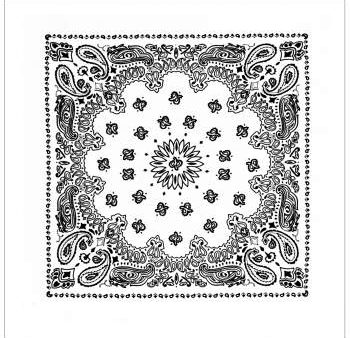 Rothco Trainmen Paisley Bandana – Extra-Large - 27” X 27  White 4349 WHT Online now