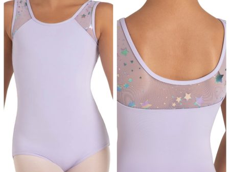 *Capezio - Star Struck Mars Mesh Back Leotard - Child (12104C) - Lavender Hot on Sale