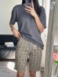 Jachs Men s Check Plaid Shorts Sorrentoth14 YEL Online Hot Sale