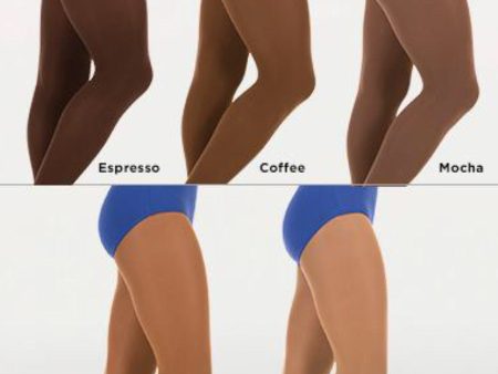 Body Wrappers - TotalSTRETCH Seamless Convertible Tights - Child Adult (C31 A31) - Mocha For Sale