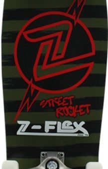 Z-Flex Street Rocket Skateboard Blk Grn Red A002 MUL2 Fashion