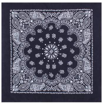 Rothco Trainmen Paisley Bandana – Extra-Large - 27” X 27  Navy Blue 4349 NBLU Online Sale