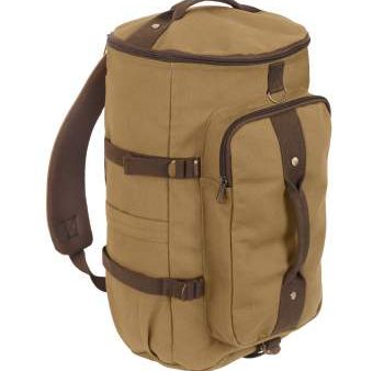 Rothco Convertible Canvas Duffle Backpack 19  Coyote Brown Brown 2225 Online